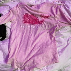 Vineyard vine pink pullover